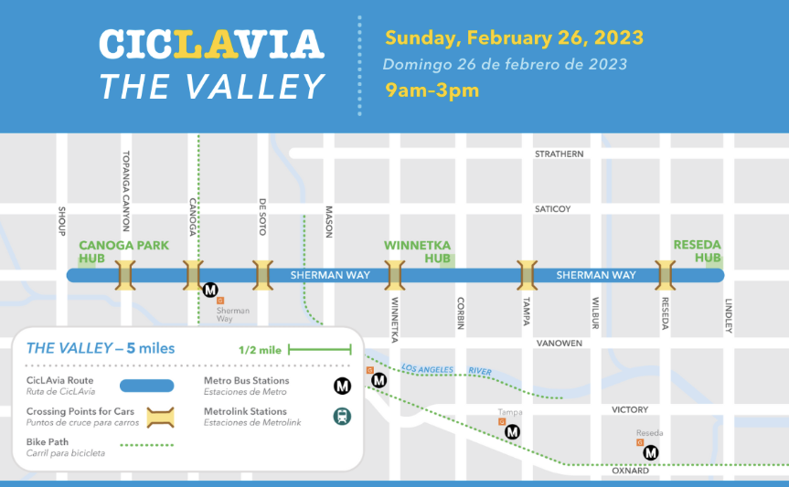 Ciclavia Map