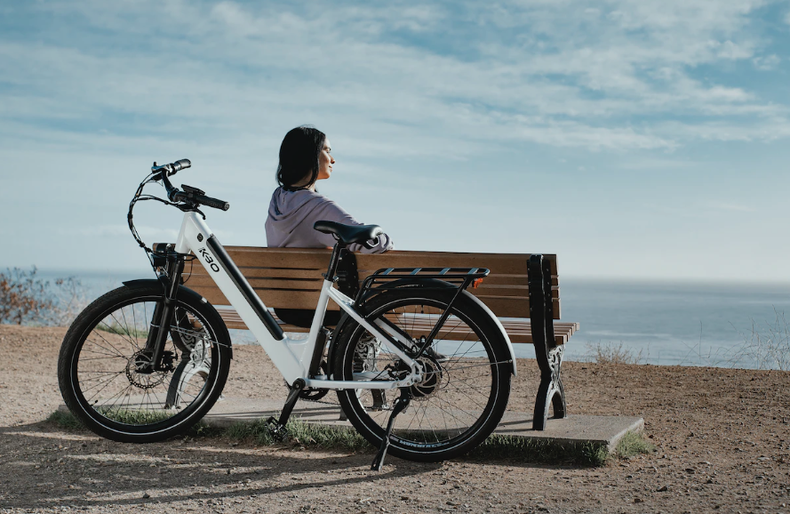 e-bike with person