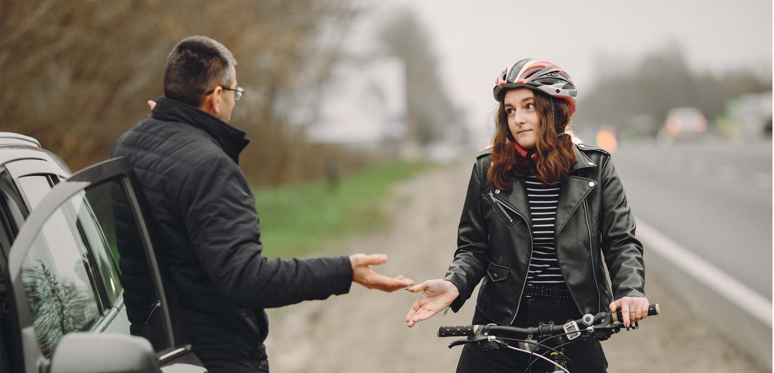 road defect bicycle accident