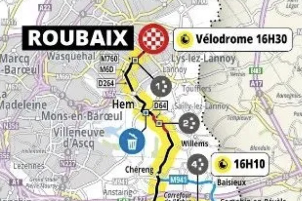 Roubaix Map