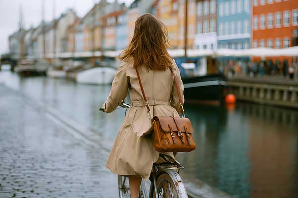 Woman cycling